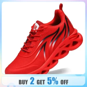 Chaussures de course légères flamme homme
