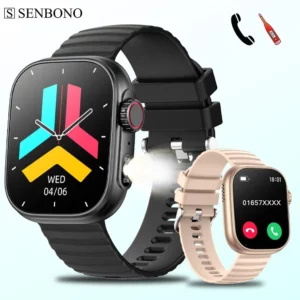 GENBONO-Montre intelligente avec lampe de poche LED