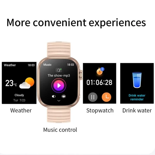 GENBONO-Montre intelligente avec lampe de poche LED – Image 6