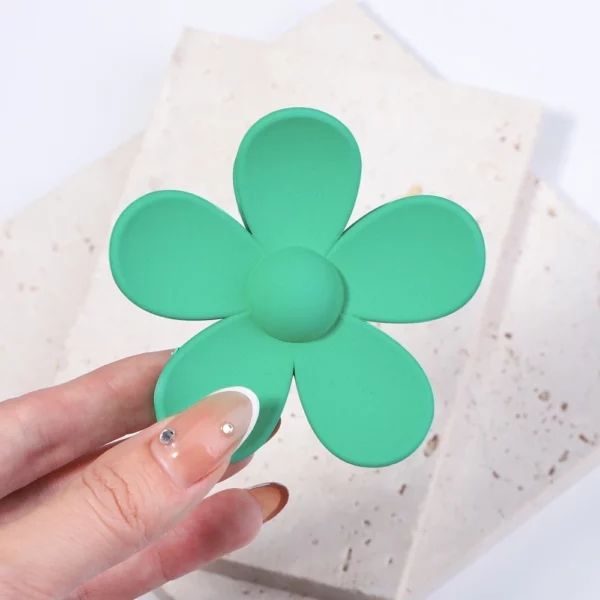 Korea Flower Hair Claw Clip – Image 10