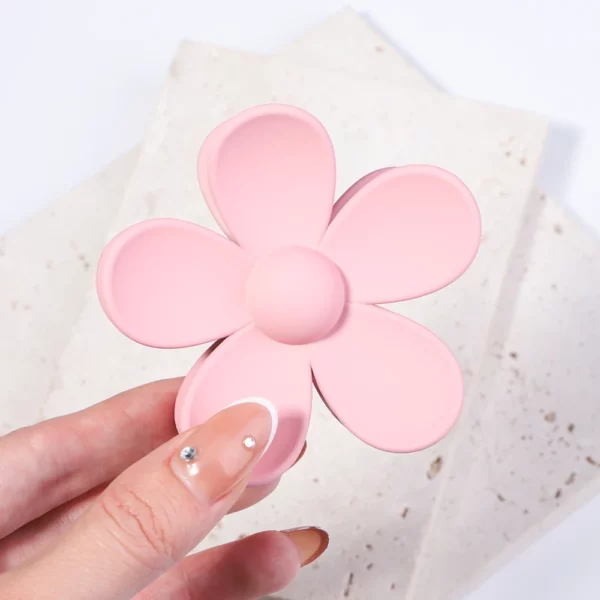 Korea Flower Hair Claw Clip – Image 12