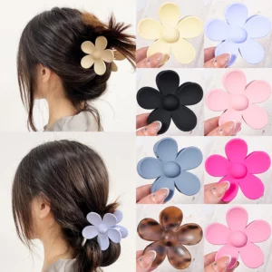 Korea Flower Hair Claw Clip