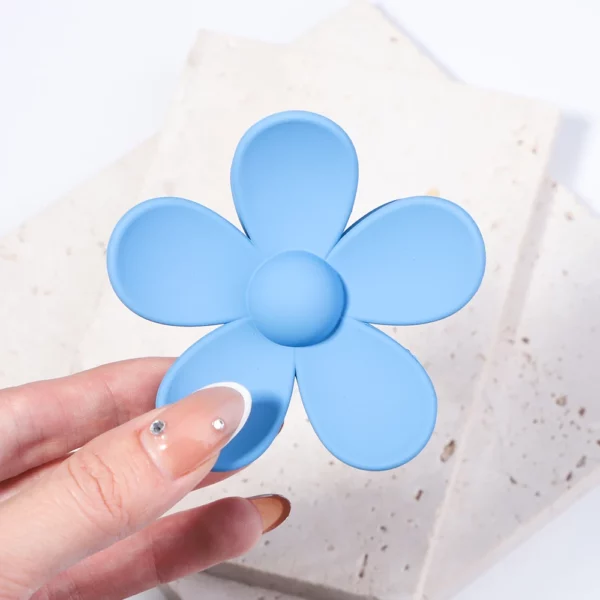 Korea Flower Hair Claw Clip – Image 15