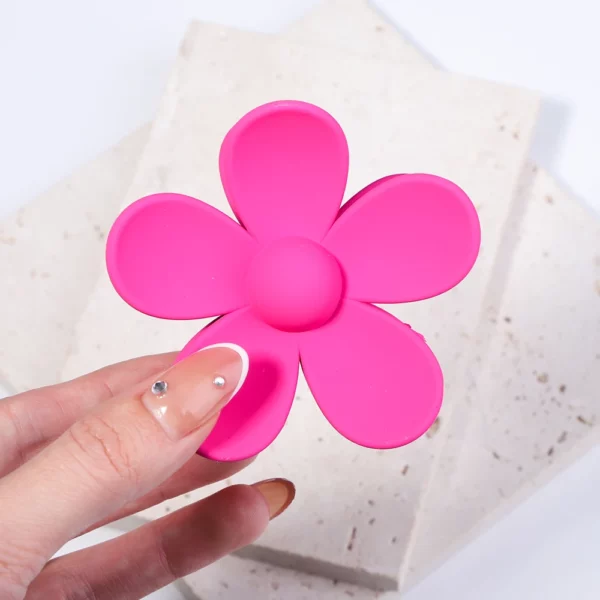 Korea Flower Hair Claw Clip – Image 22