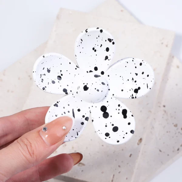 Korea Flower Hair Claw Clip – Image 25