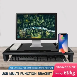 Monitor Stand Riser with USB Hub