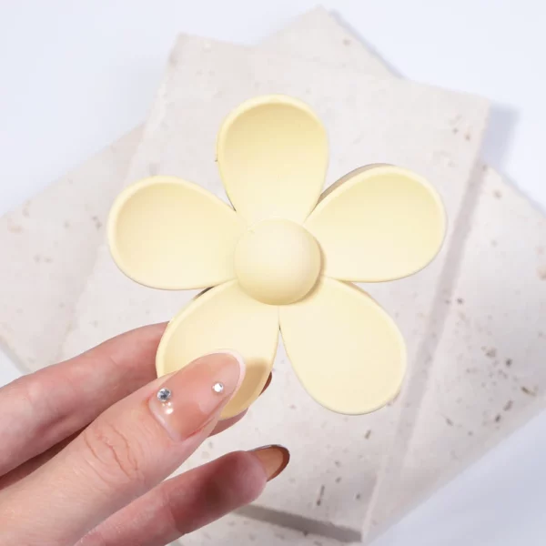 Korea Flower Hair Claw Clip – Image 9
