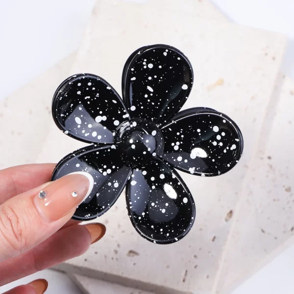 Korea Flower Hair Claw Clip – Image 27