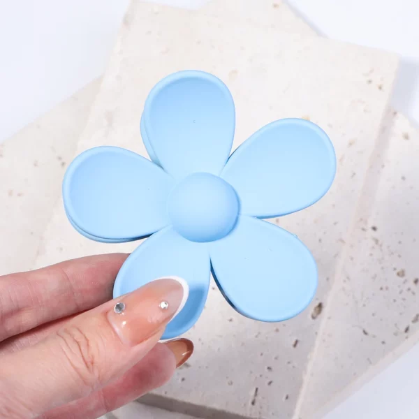 Korea Flower Hair Claw Clip – Image 19