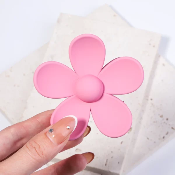 Korea Flower Hair Claw Clip – Image 14