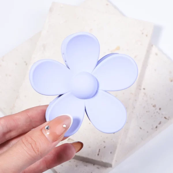 Korea Flower Hair Claw Clip – Image 11