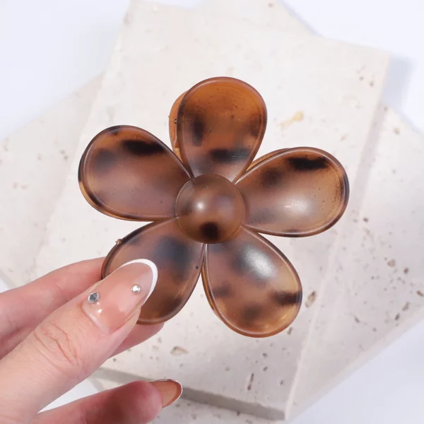 Korea Flower Hair Claw Clip – Image 23