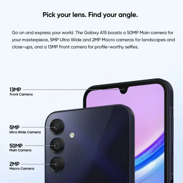 Samsung Galaxy A15 Smartphone - Image 2