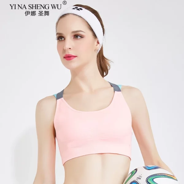 Soutien-gorge de sport respirant, dos croisé. – Image 7