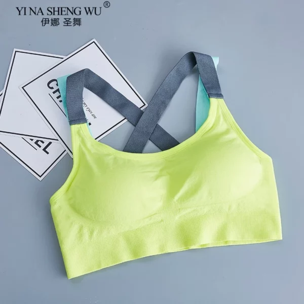 Soutien-gorge de sport respirant, dos croisé. – Image 6