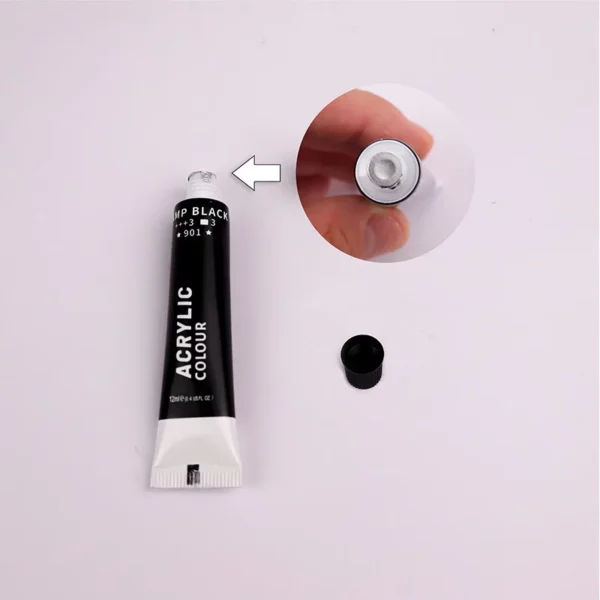 12/24 couleurs en tubes de 12 ml pour peinture. – Image 6