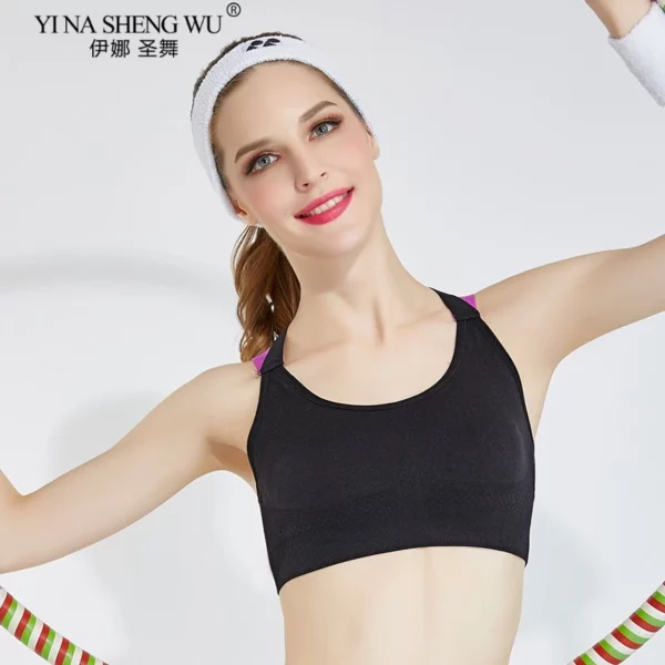 Soutien-gorge de sport respirant, dos croisé. – Image 2
