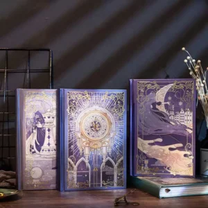 256-Page Retro Magic Castle Notebook