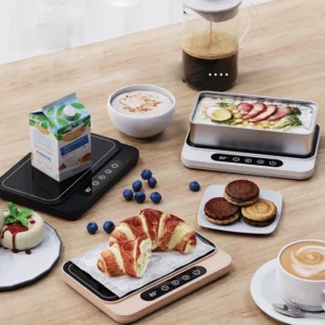50W Electric Mug Warmer with 9 Temperature Settings for Coffee and Lunch Boxes.