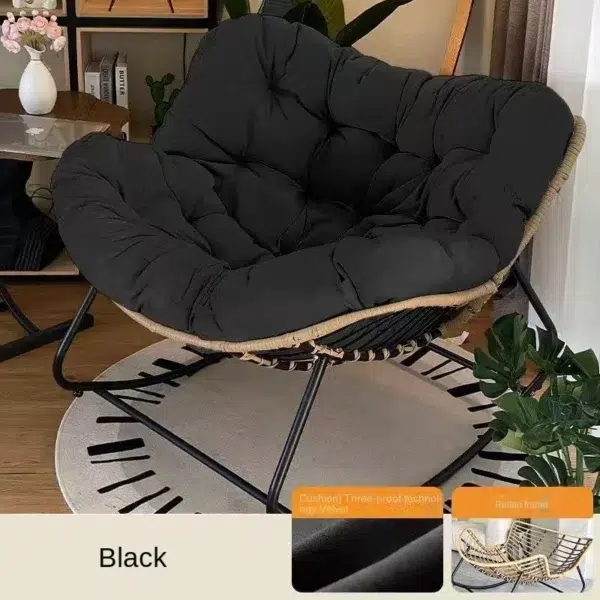 X&D Human Bird Nest Rattan Weaving Rocking Chair – Image 10