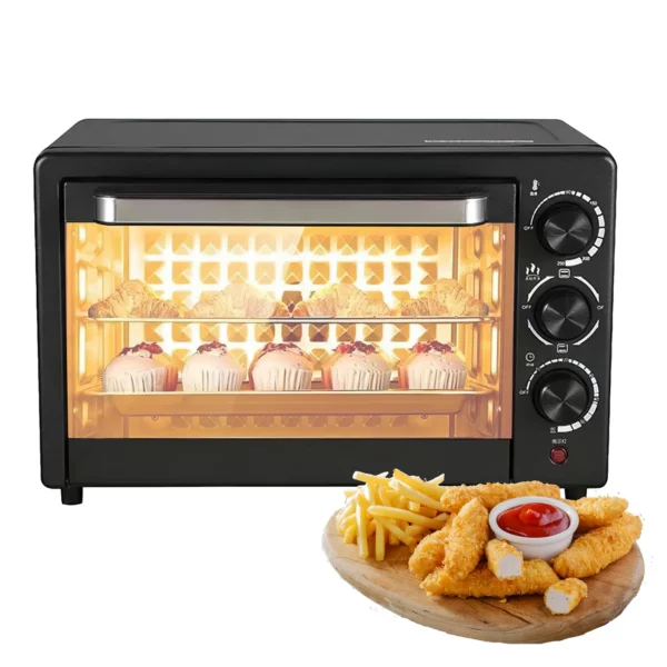Mini four électrique 800W pour cuisson polyvalente