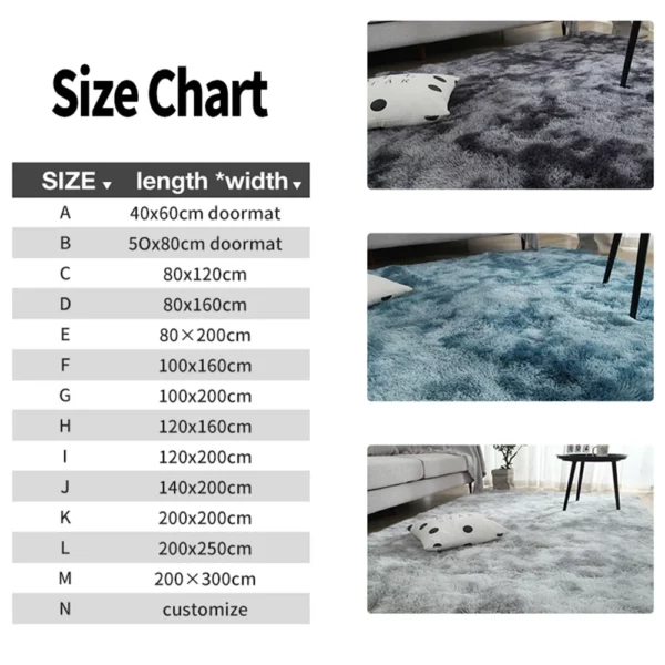 Gray Plush Carpet for Living Room – Image 6