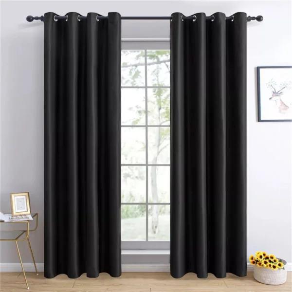 Solid Color Blackout Curtains – Image 7