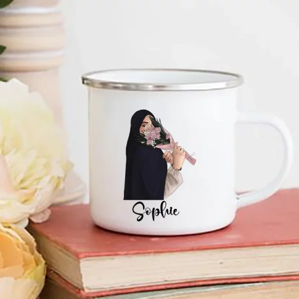 Personalized mug with girl in hijab. - Image 3
