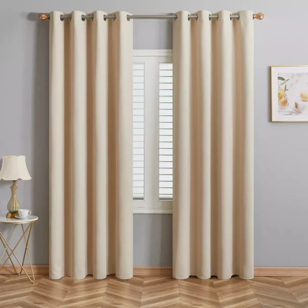 Solid Color Blackout Curtains – Image 2