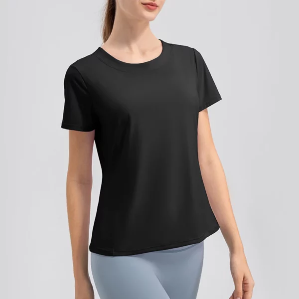 Women's Breathable Loose Sports T-Shirt, Short Sleeve, Quick-Dry for Yoga & Running. – Image 10