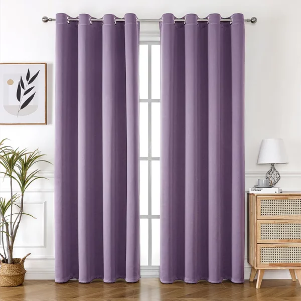 Solid Color Blackout Curtains – Image 9