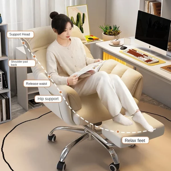 Chaise de bureau ergonomique ajustable. – Image 3
