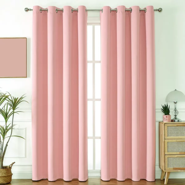 Solid Color Blackout Curtains – Image 19