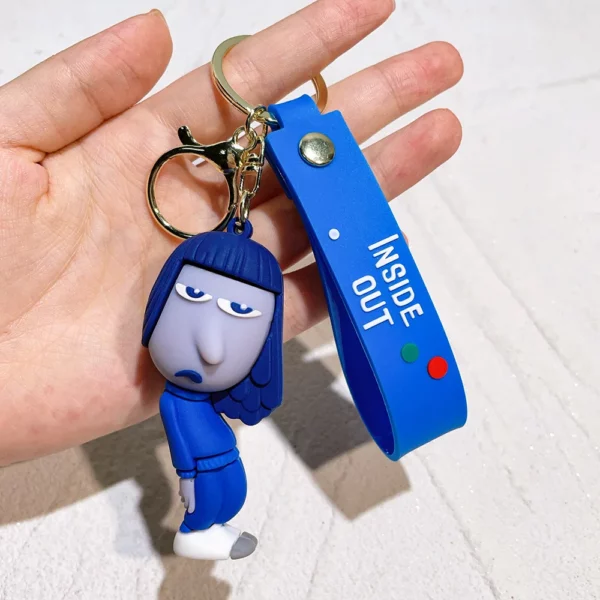 Inside Out Cartoon Character Keychain – Image 4