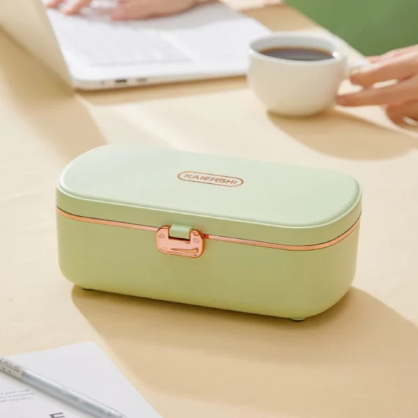 Boîte à lunch électrique 900 ml en inox, chauffe sans eau à 70°C pour bureau/école. – Image 2