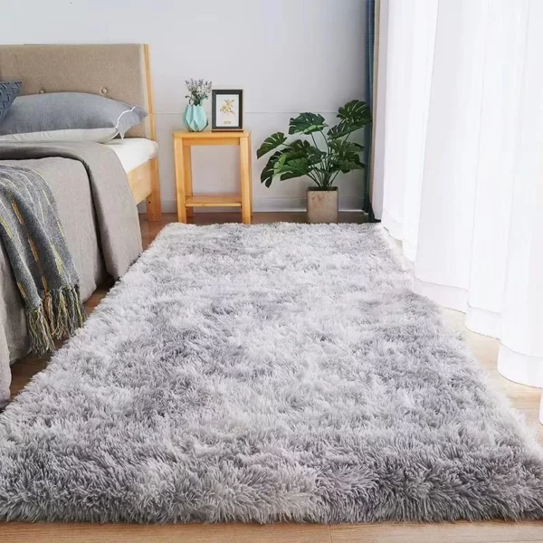 Gray Plush Carpet for Living Room – Image 10