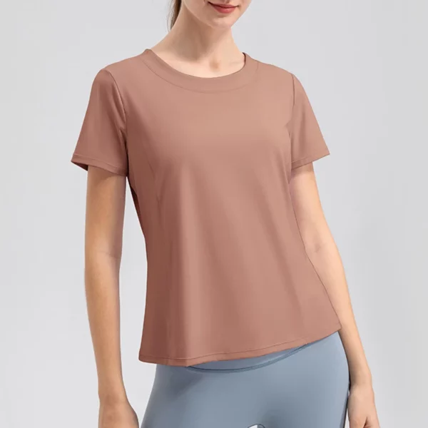Women's Breathable Loose Sports T-Shirt, Short Sleeve, Quick-Dry for Yoga & Running. – Image 9