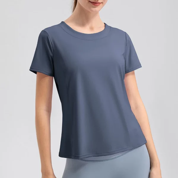 Women's Breathable Loose Sports T-Shirt, Short Sleeve, Quick-Dry for Yoga & Running. – Image 12