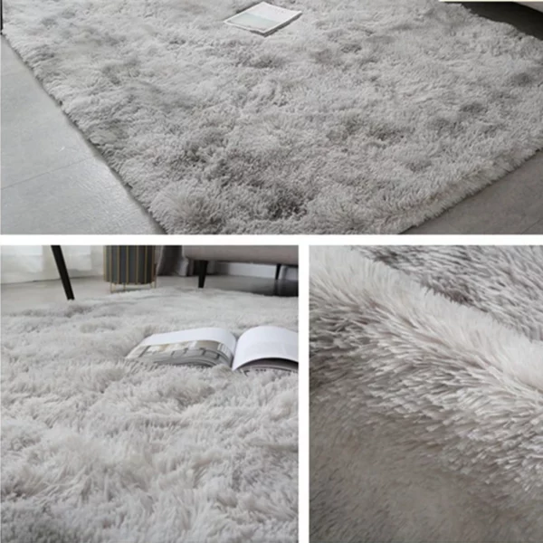 Gray Plush Carpet for Living Room – Image 3