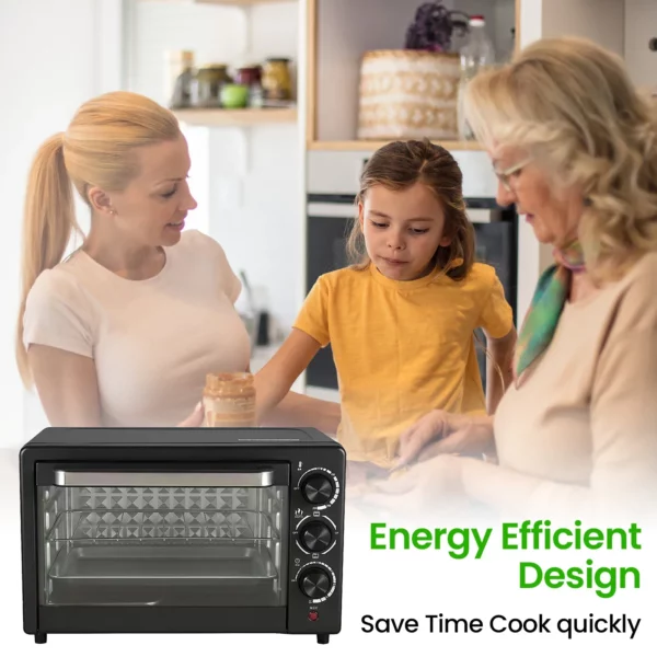 Mini four électrique 800W pour cuisson polyvalente – Image 2