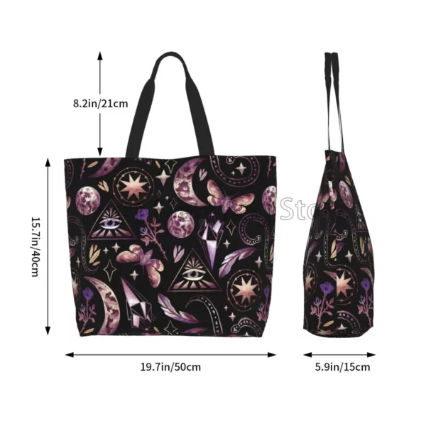 Sac gothique tarot, réutilisable et imperméable. – Image 4