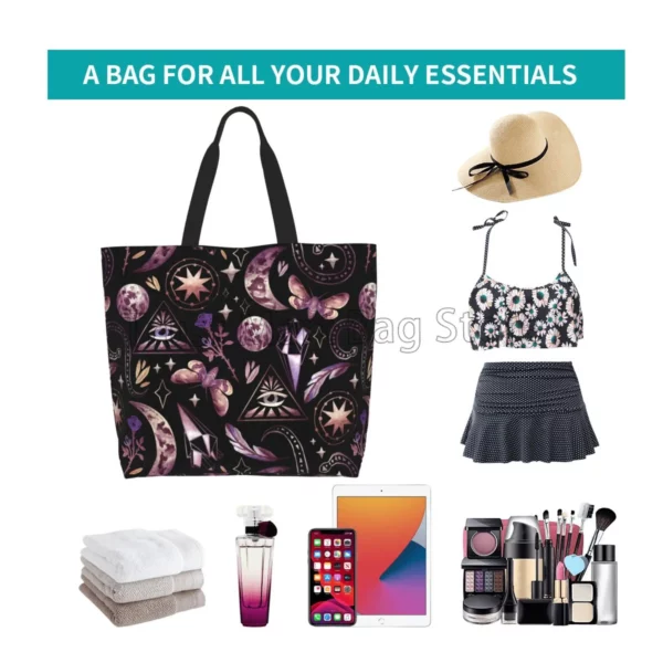 Sac gothique tarot, réutilisable et imperméable. – Image 5