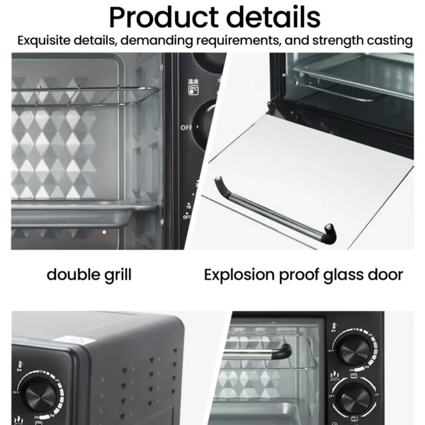 Mini four électrique 800W pour cuisson polyvalente – Image 6