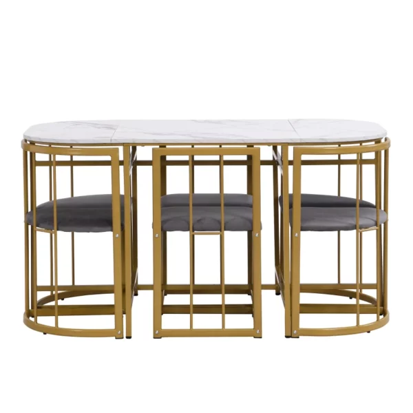 Six-chair dining table set - Image 3