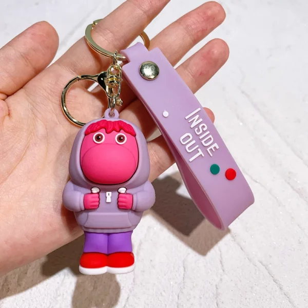 Inside Out Cartoon Character Keychain – Image 3