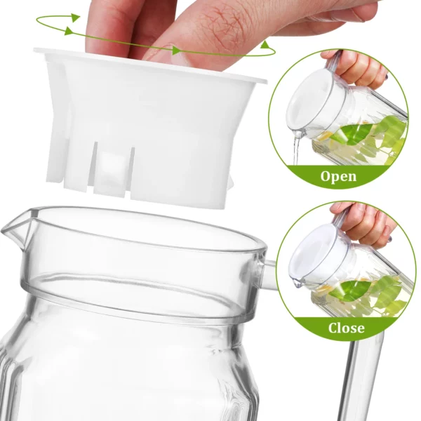 2 pichets d'eau pour porte de réfrigérateur – Image 3