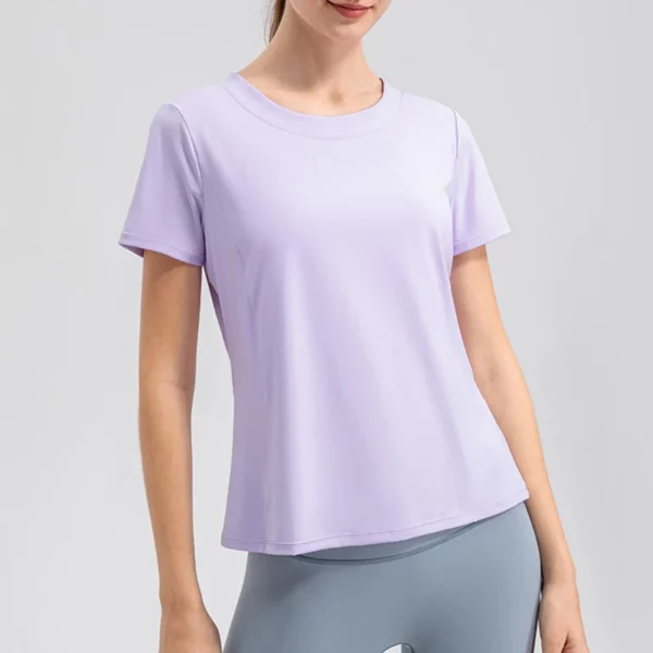 Women's Breathable Loose Sports T-Shirt, Short Sleeve, Quick-Dry for Yoga & Running. – Image 8