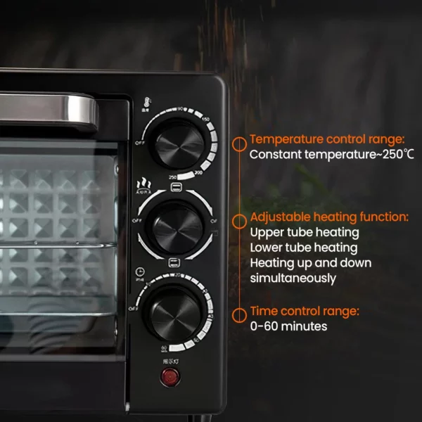 Mini four électrique 800W pour cuisson polyvalente – Image 4