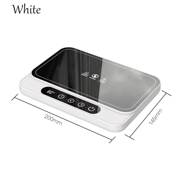 50W Electric Mug Warmer with 9 Temperature Settings for Coffee and Lunch Boxes. – Image 7