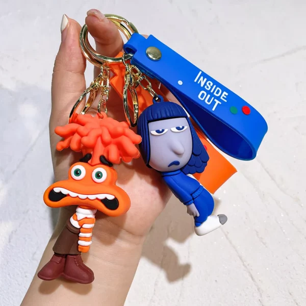 Inside Out Cartoon Character Keychain – Image 2